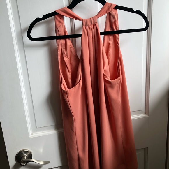 Banana Republic Silk Tank Top Apricot Womens Small - Picture 2 of 4